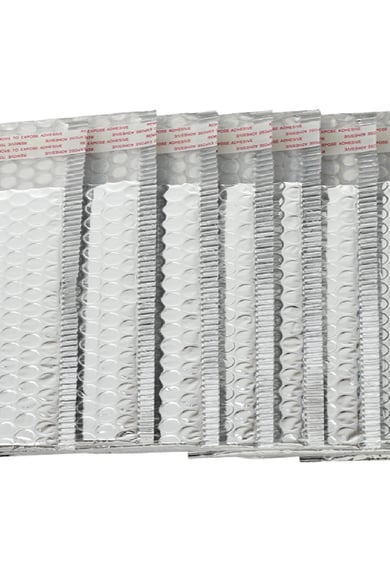 Geschenkverpackung Party 25x15cm Silber Kunststoff h5 Bild2